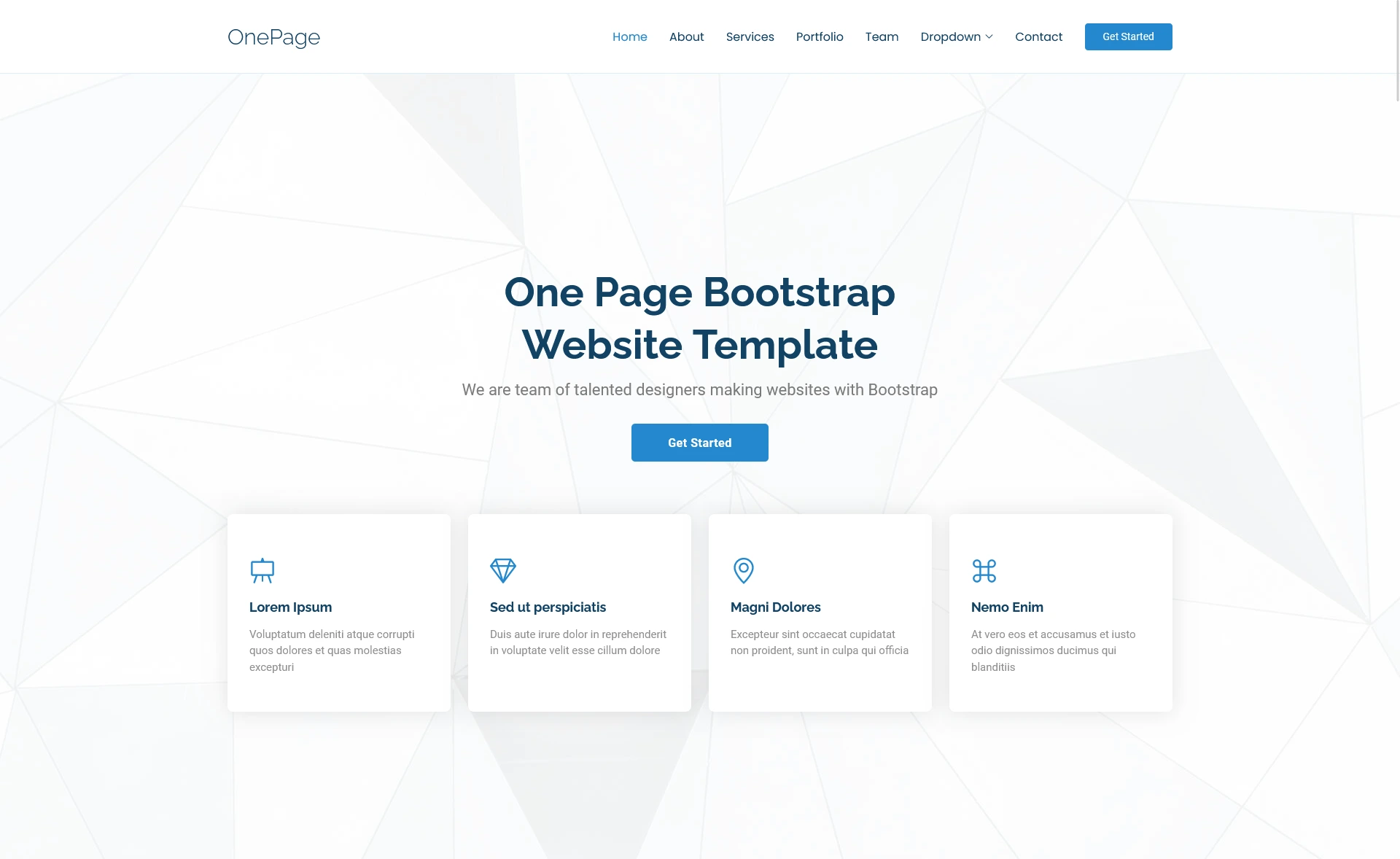 OnePage - Free Bootstrap 5 Responsive Business Website Template
