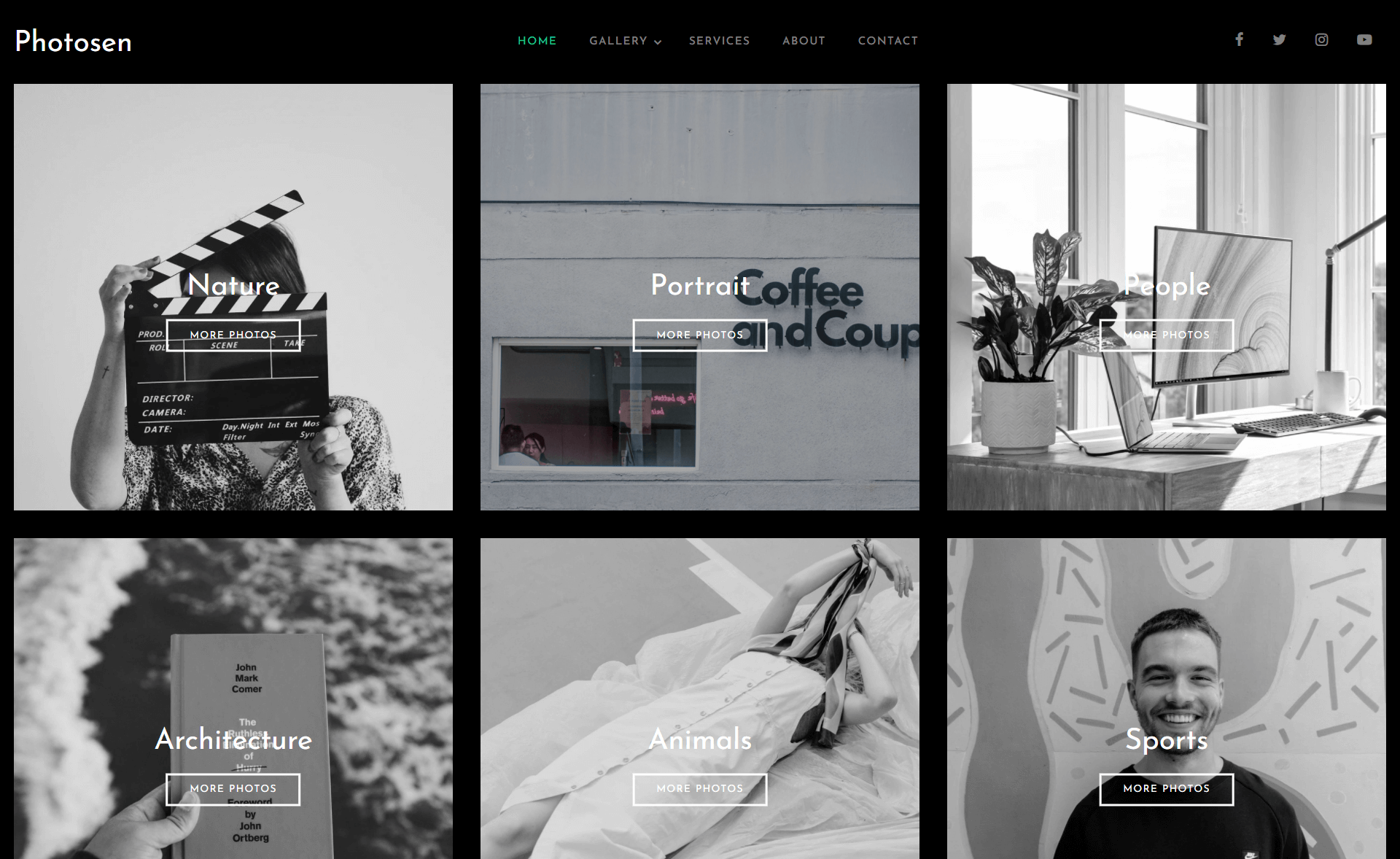 Photo - Clean and Simple Free HTML5 Bootstrap Photography Template