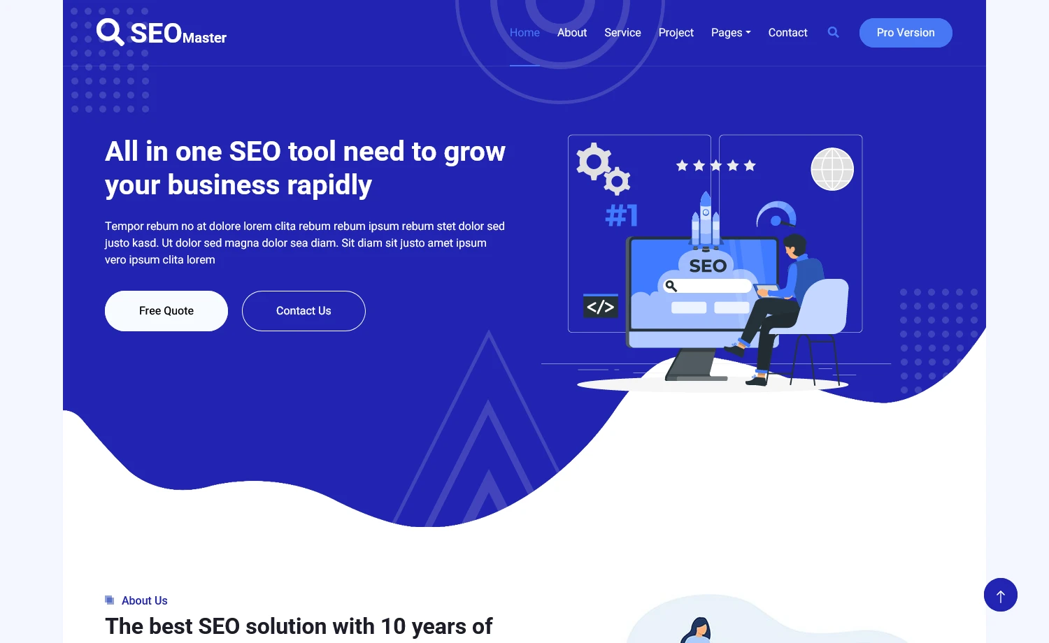 SEO Master - Free Responsive Bootstrap 5 HTML5 SEO Agency Website Template