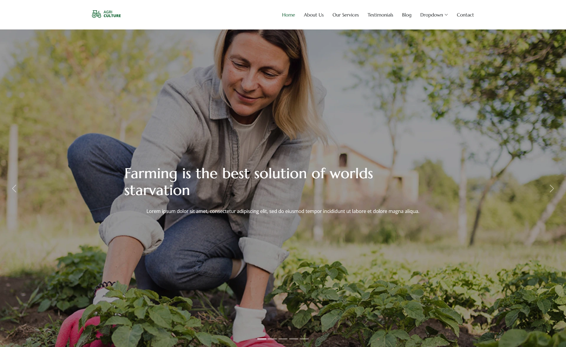 AgriCulture - Free Bootstrap 5 Responsive Farming Template