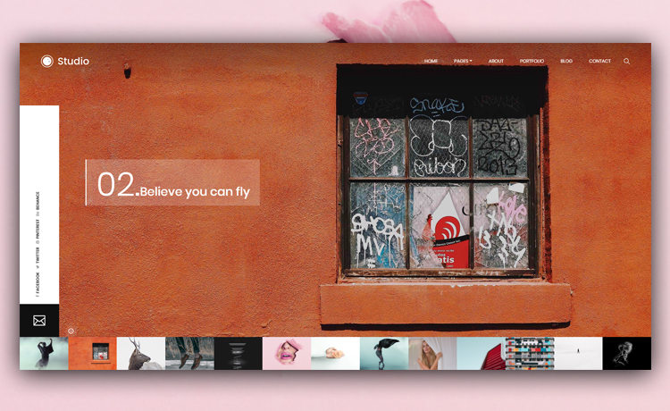 Studio - Creative and Unconventional Free Bootstrap Photography Template