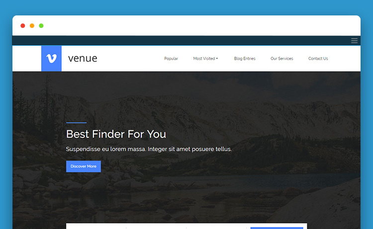 Venue - Free HTML5 Multipurpose Website Template