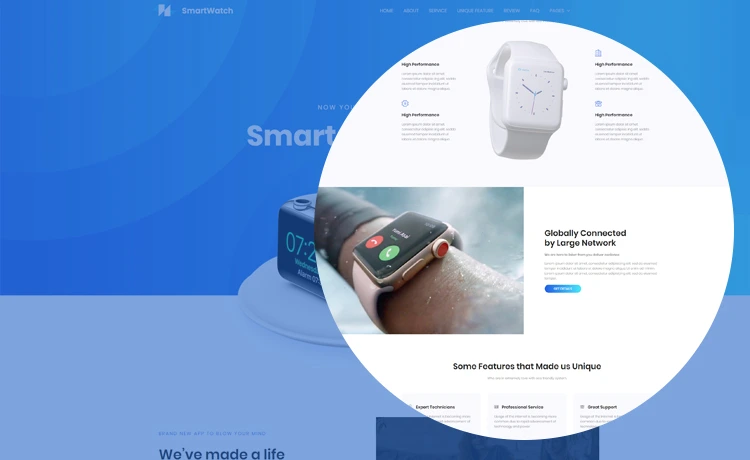 Watch - Free HTML5 eCommerce Template for Any Kind of Online Store