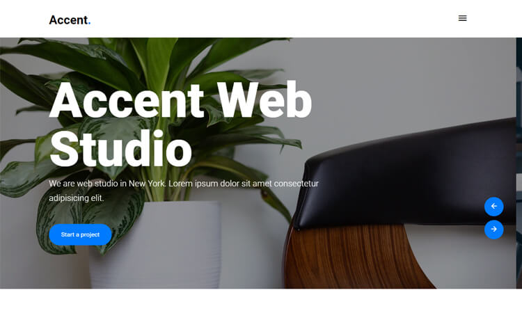 Accent - Free HTML5 Bootstrap 4 Business Website Template