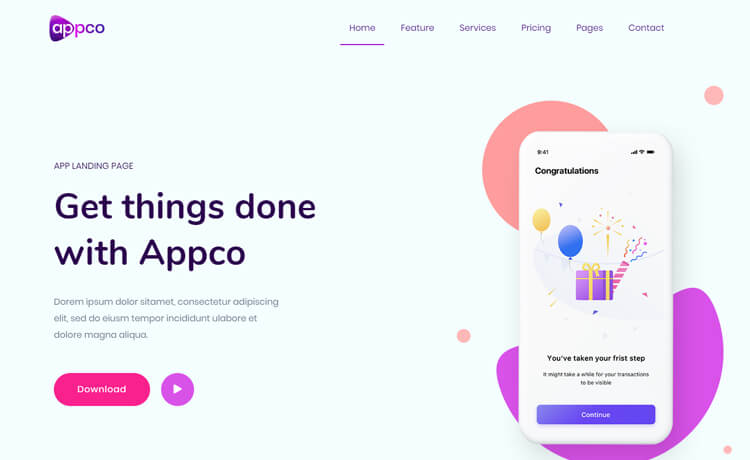 Appco - Free Bootstrap 4 HTML5 Landing Page Template