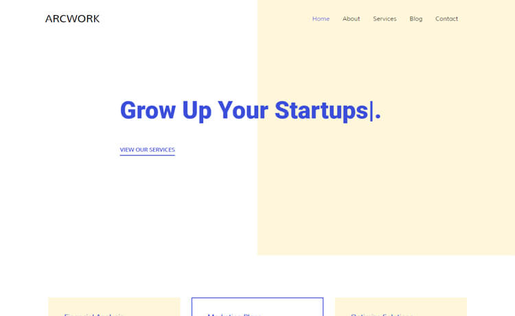Arcwork - Free Bootstrap 4 HTML5 Professional Business Website Template