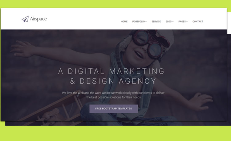 Airspace - Free Responsive Bootstrap Business Agency Template