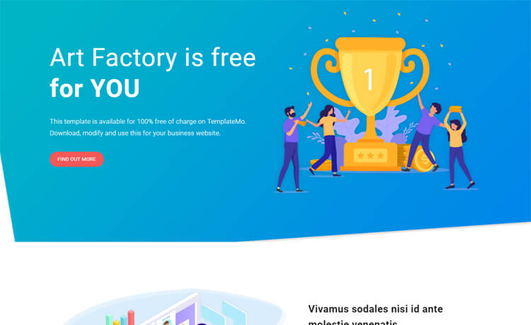 Art Factory - Free Bootstrap 4 HTML5 Landing Page Template