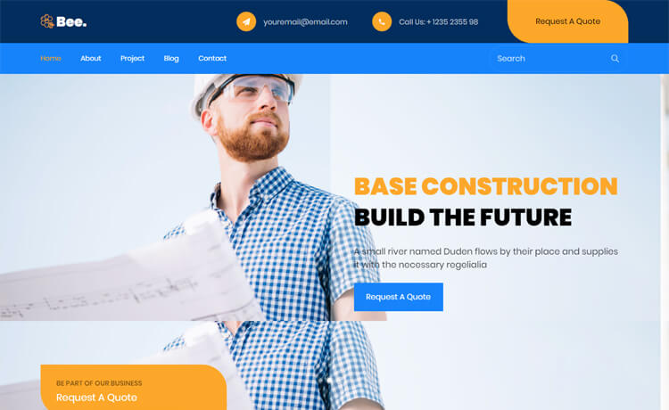 Bee - Free HTML5 Bootstrap 4 Agency Website Template