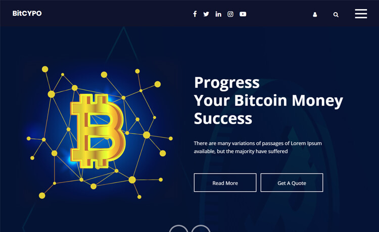 Bitcypo - Free Bootstrap 4 HTML5 Business Website Template
