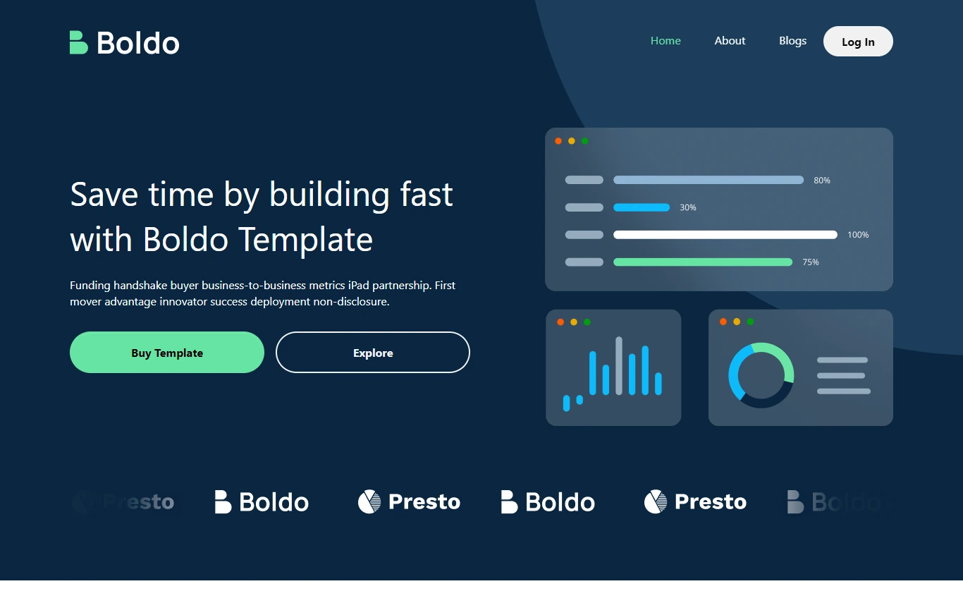 Boldo - Free Responsive Bootstrap 5 Multipurpose Landing Page Template