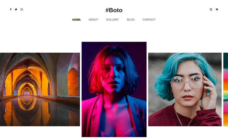 Boto - Free Bootstrap 4 HTML5 Photo Gallery Website Template