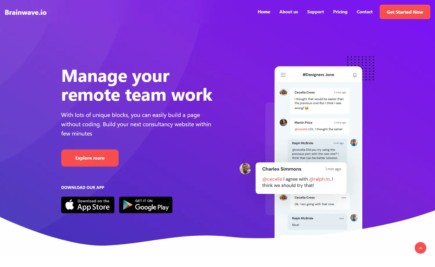 BrainwaveIO - Free Bootstrap 5 One-Page Website Template