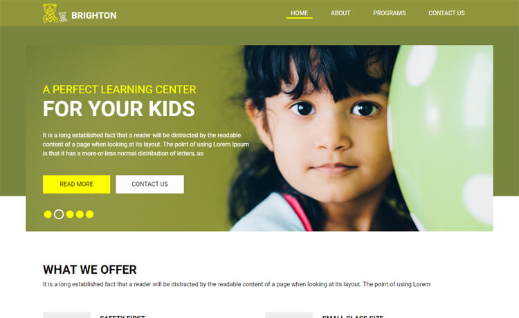 Brighton - Free Bootstrap 4 HTML5 Educational Institution Website Template