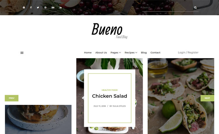 Bueno - Free Bootstrap 4 HTML5 Food Blog Website Template