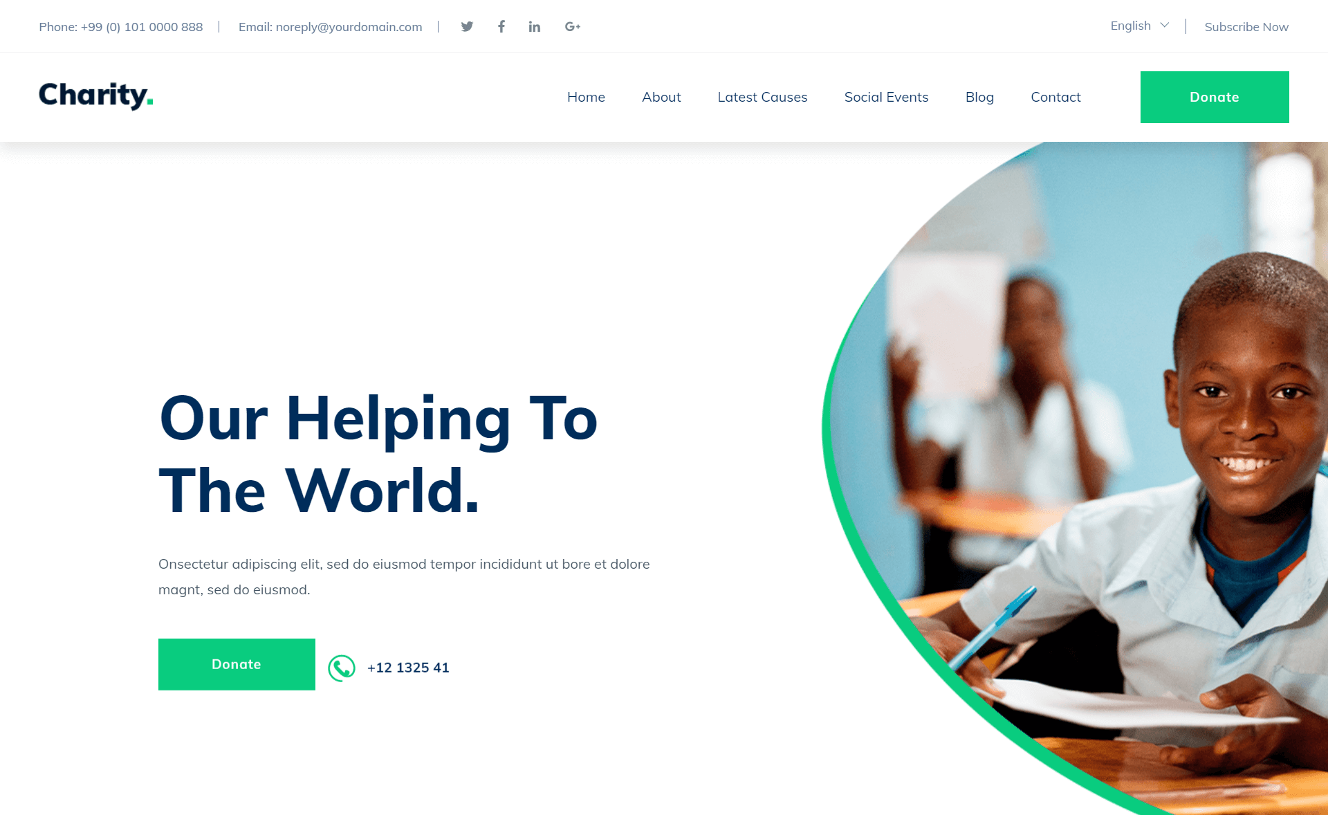 Charity - Free Responsive Bootstrap 4 HTML5 Charity Website Template