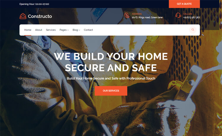 Constructo - Free Bootstrap 4 HTML5 Business Website Template