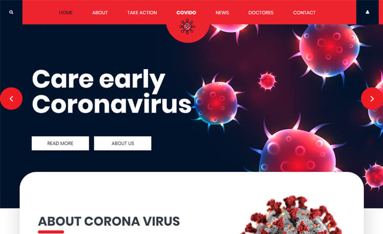 Covido - Free Bootstrap 4 HTML5 Medical Website Template