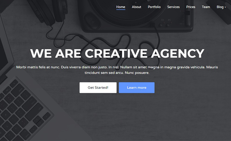 Creative Agency - Free HTML5 Bootstrap Agency Template