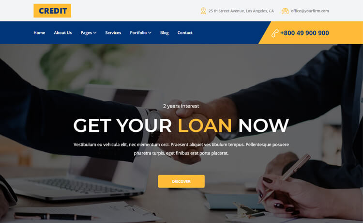 Credit - Free Bootstrap 4 HTML5 Corporate Website Template