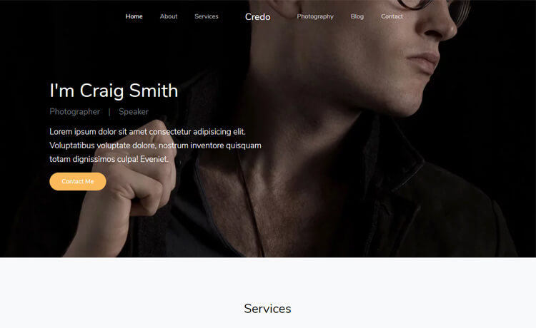 Credo - Free Bootstrap 4 HTML5 Personal Portfolio Website Template