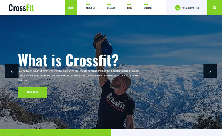 Crossfit 2 - Free Bootstrap 4 HTML5 Fitness Website Template