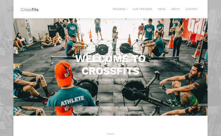 CrossFits - Free Bootstrap 4 HTML5 CrossFit website template