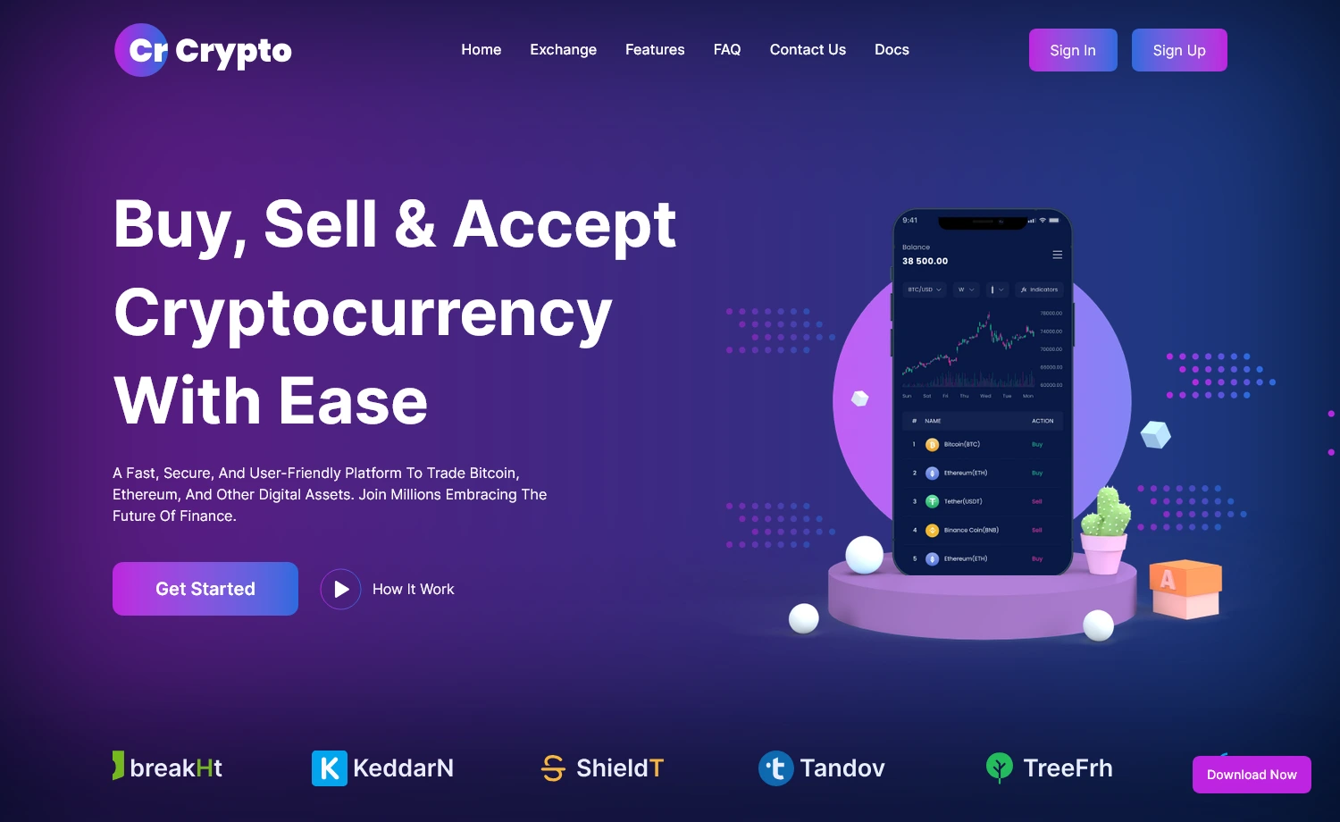 Crypto - Free Tailwind CSS Crypto Business Website Template