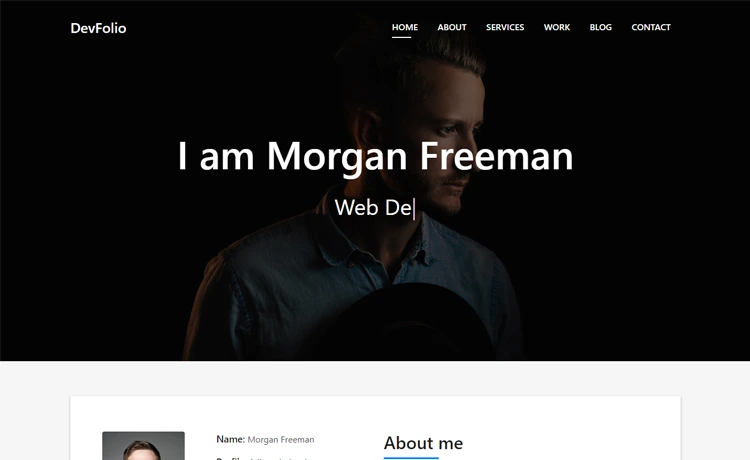 Devfolio - Free Bootstrap 5 HTML5 portfolio website template