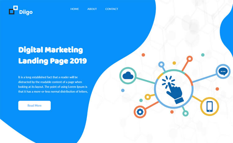 Diggo - Free Bootstrap 4 HTML5 Digital Marketing Agency Website Template