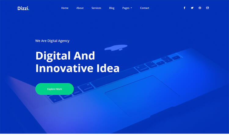 Dizzi - Free Bootstrap 4 HTML5 Professional Business Website Template
