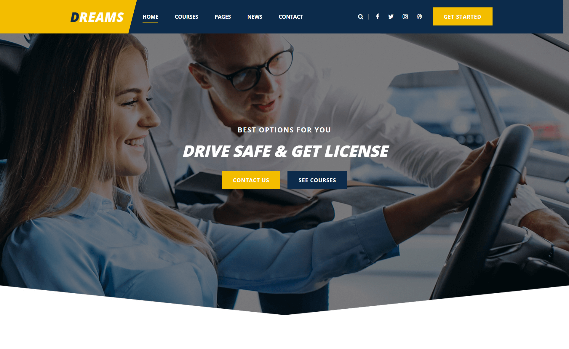 Dreams - Free Bootstrap 4 HTML5 Responsive Business Website Template