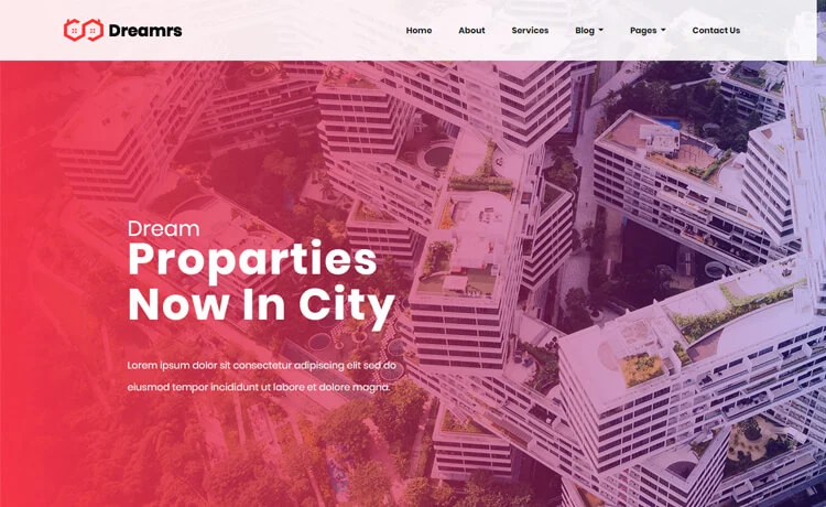 Dreamrs - Free Bootstrap 4 HTML5 Portfolio Website Template