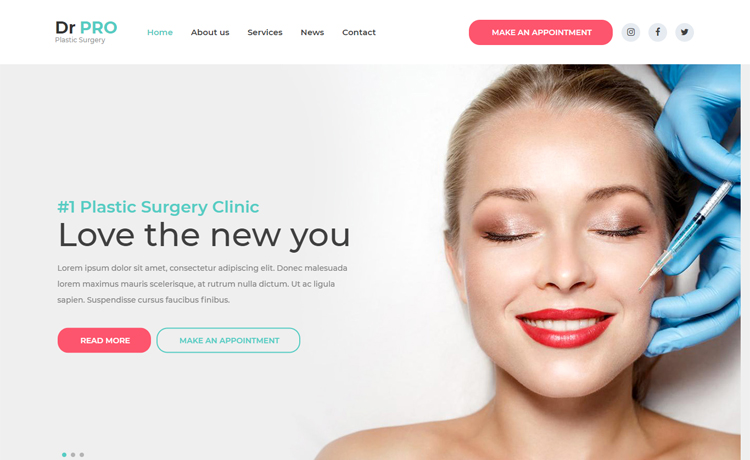 DrPro - Free Bootstrap 4 HTML5 medical website template