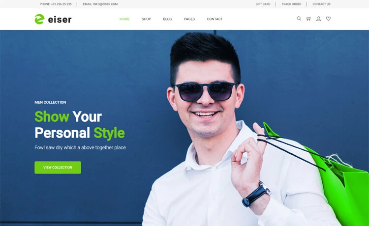 Eiser - Free HTML5 Bootstrap 4 e-Commerce Website Template
