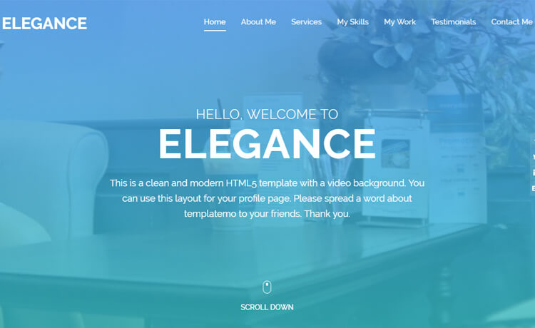 Elegance - Free Bootstrap 4 HTML5 Professional Website Template