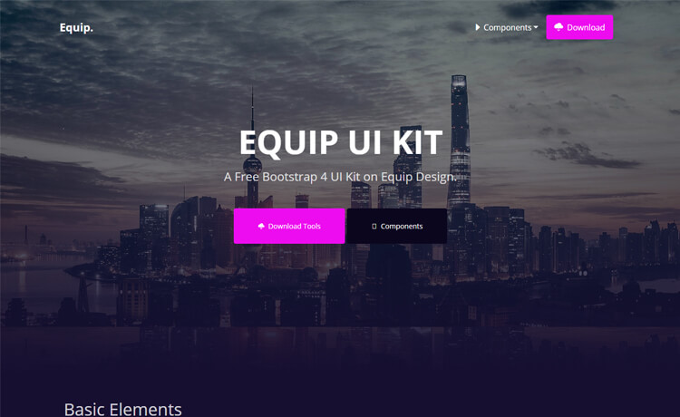 Equip - Free Bootstrap 4 HTML5 UI Kit Template