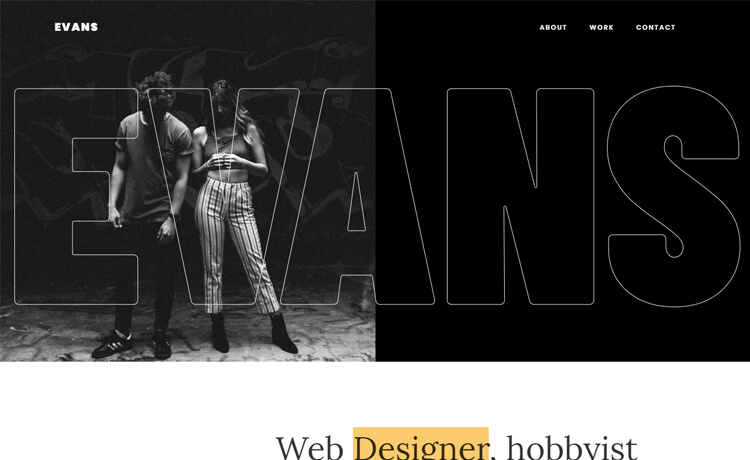Evans - Free Bootstrap 4 HTML5 Personal Portfolio Website Template