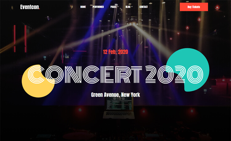 Eventcon - Free Bootstrap 4 HTML5 Event Website Template