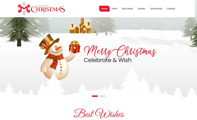 Eventon Christmas - Free Bootstrap 4 HTML5 Multi-Purpose Website Template