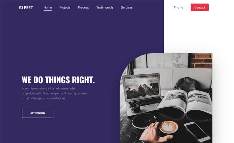 Expert - Free Bootstrap 4 HTML5 Professional Business Website Template