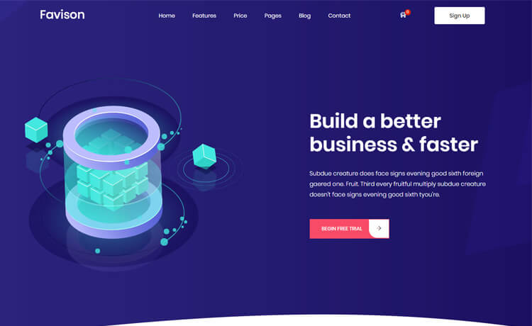 Favison - Free Bootstrap 4 HTML5 Professional Business Website Template