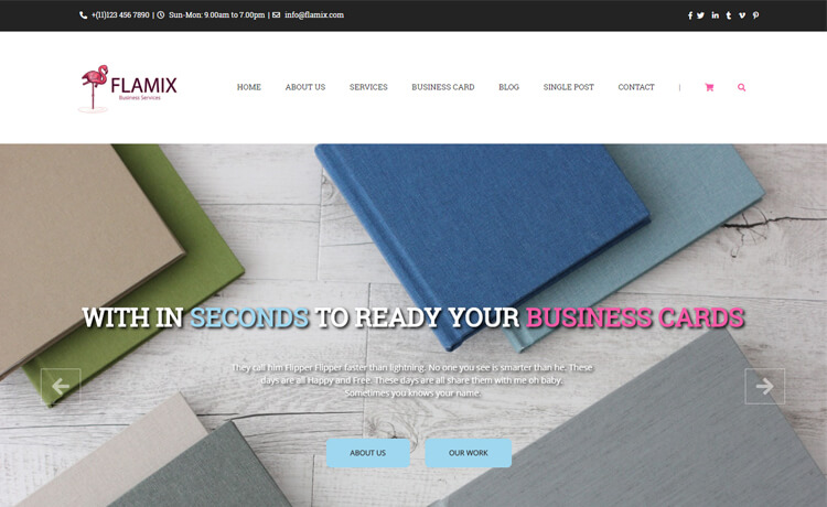 Flamix - Free HTML5 Bootstrap 4 Businesses Website Template