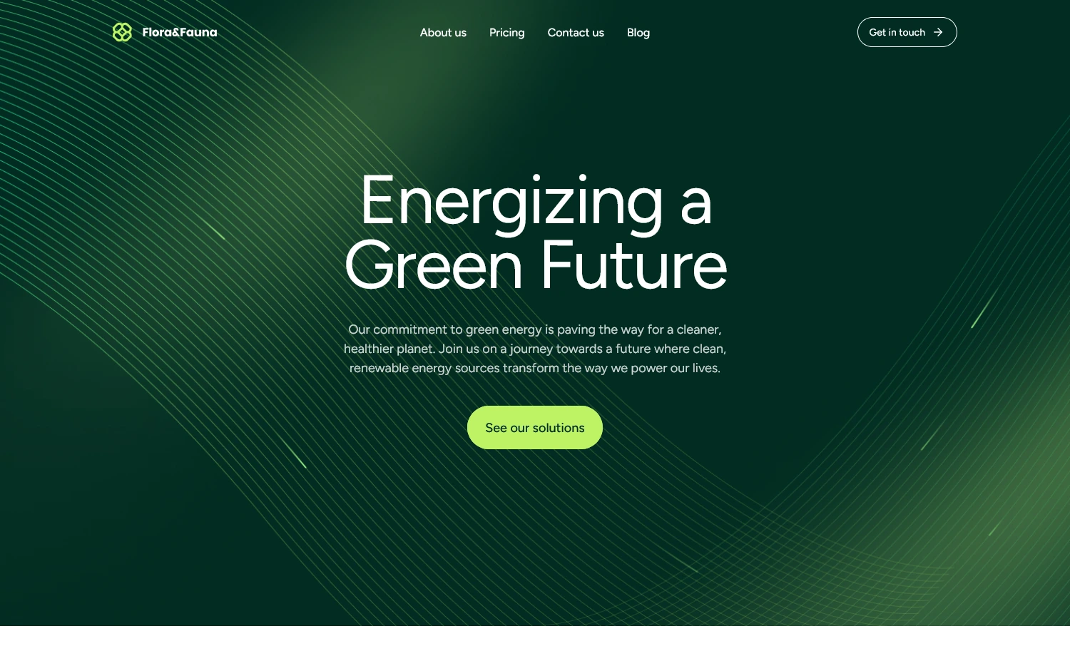 Flora&Fauna - Free Tailwind CSS Business Website Template