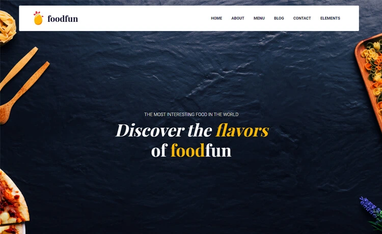 Foodfun - Free Bootstrap 4 HTML5 Restaurant Website Template