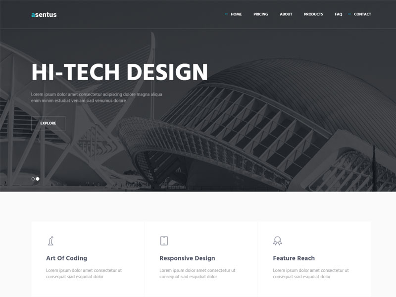 Asentus - Free Responsive Bootstrap Corporate Agency HTML5 Template
