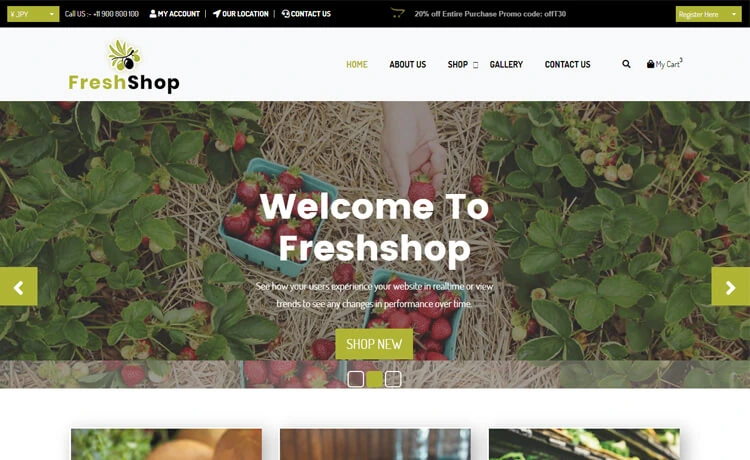 Freshshop - Free Bootstrap 4 HTML5 Ecommerce Website Template