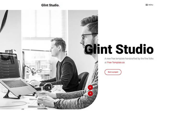 Glint - Free Bootstrap 4 HTML5 Personal Portfolio Website Template