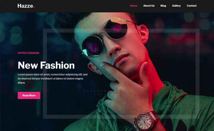Hazze - Free Bootstrap 4 HTML5 Agency Website Template