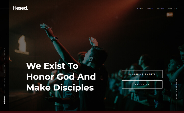 Hesed - Free Responsive HTML5 Church Website Template